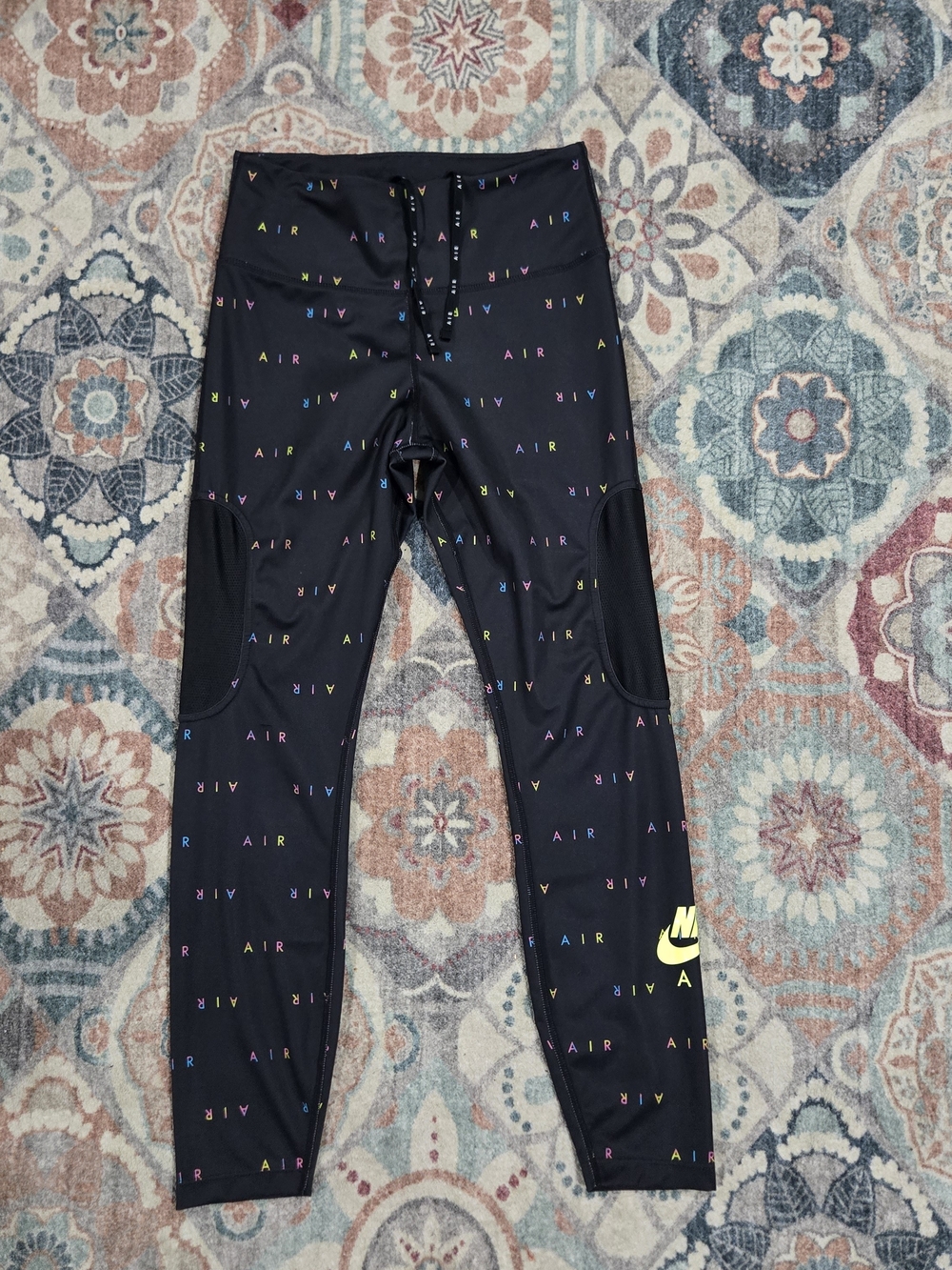 Nike Air Women's 7/8 Logo Print Running Leggings Small